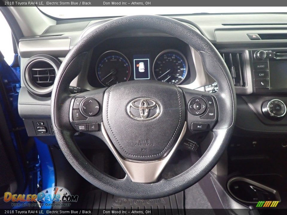2018 Toyota RAV4 LE Electric Storm Blue / Black Photo #27