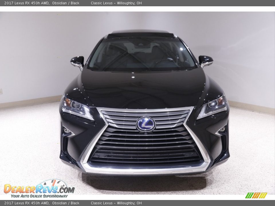 2017 Lexus RX 450h AWD Obsidian / Black Photo #2