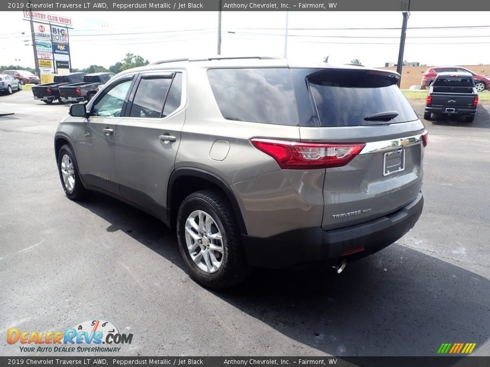 2019 Chevrolet Traverse LT AWD Pepperdust Metallic / Jet Black Photo #6