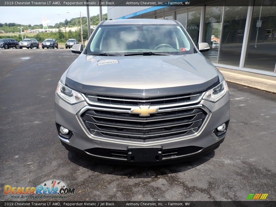 2019 Chevrolet Traverse LT AWD Pepperdust Metallic / Jet Black Photo #9