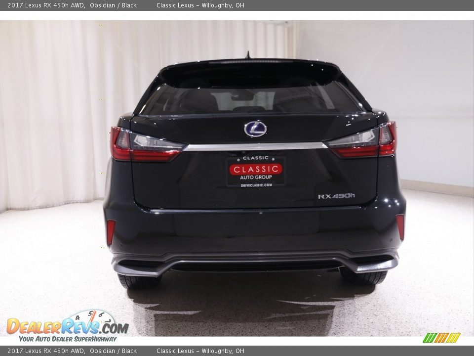 2017 Lexus RX 450h AWD Obsidian / Black Photo #21