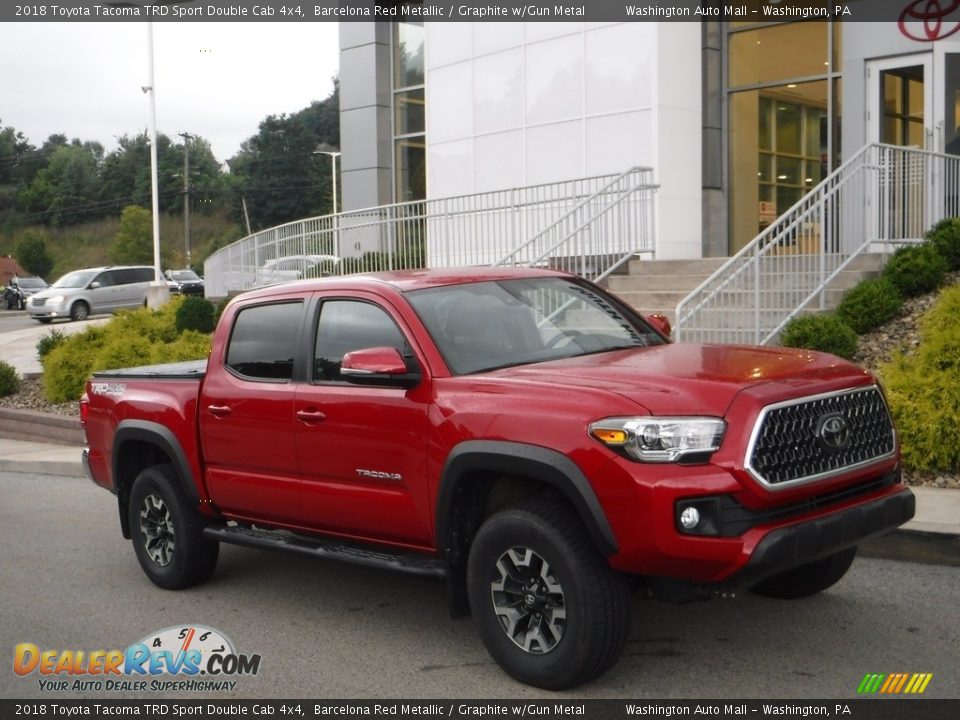 2018 Toyota Tacoma TRD Sport Double Cab 4x4 Barcelona Red Metallic / Graphite w/Gun Metal Photo #1