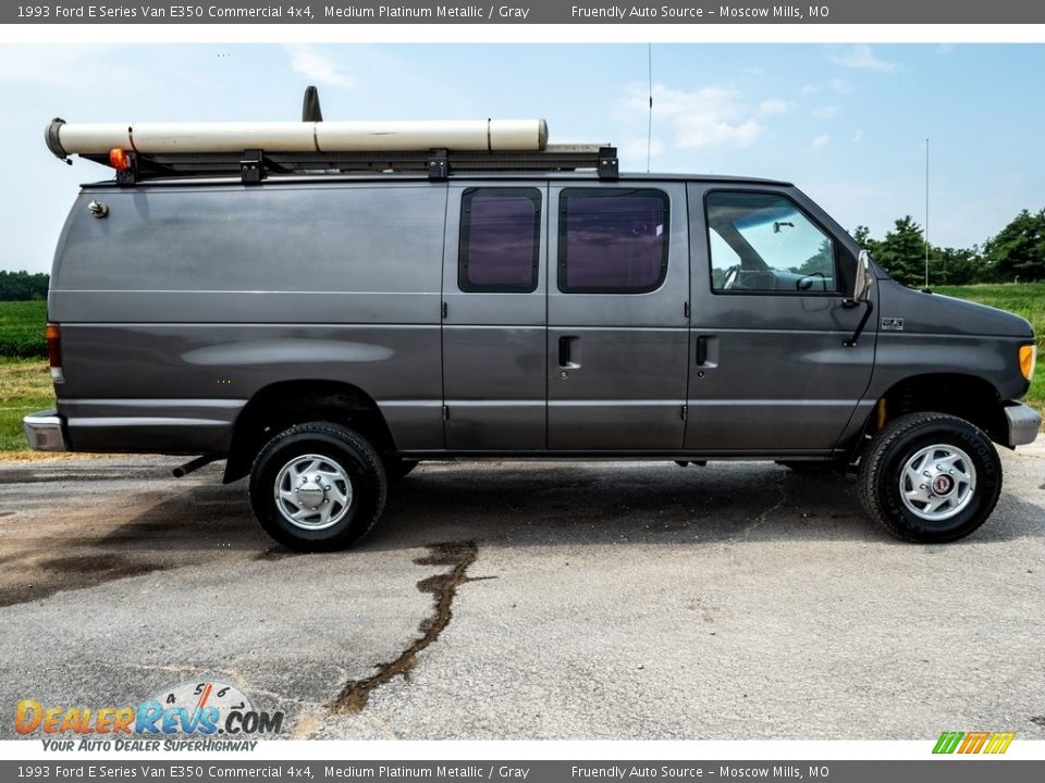 Medium Platinum Metallic 1993 Ford E Series Van E350 Commercial 4x4 Photo #3