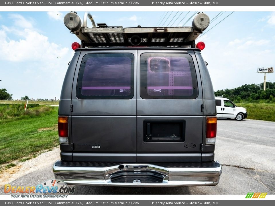 1993 Ford E Series Van E350 Commercial 4x4 Medium Platinum Metallic / Gray Photo #5