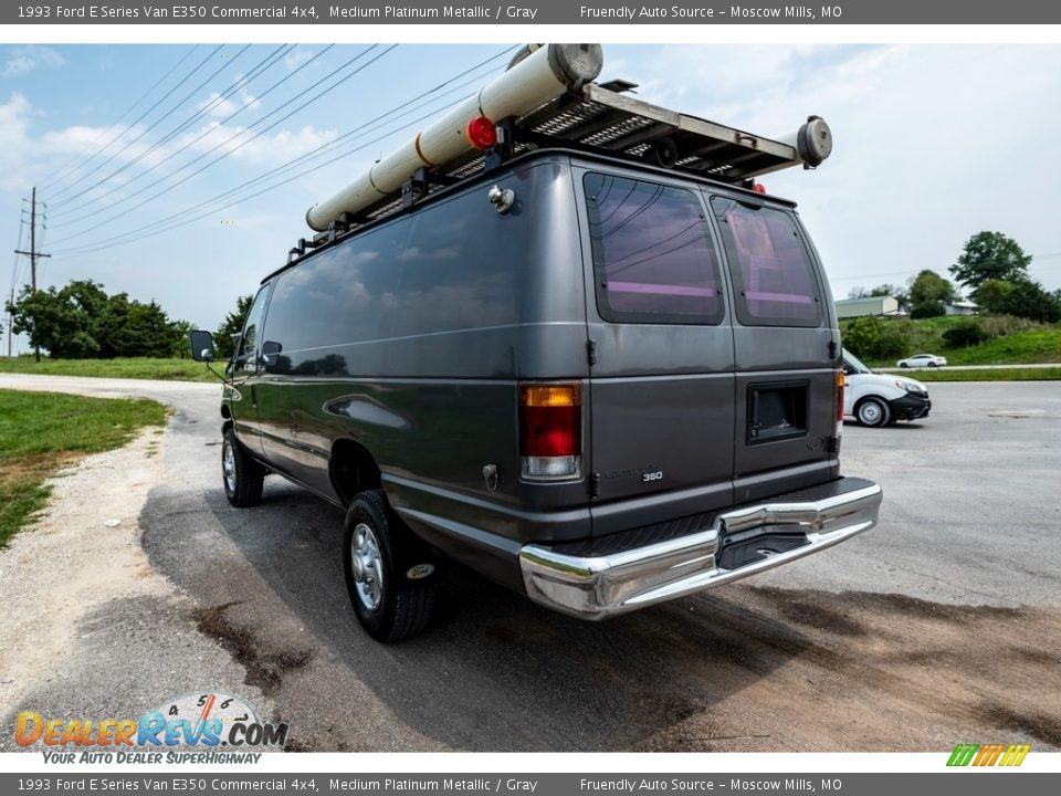 1993 Ford E Series Van E350 Commercial 4x4 Medium Platinum Metallic / Gray Photo #6