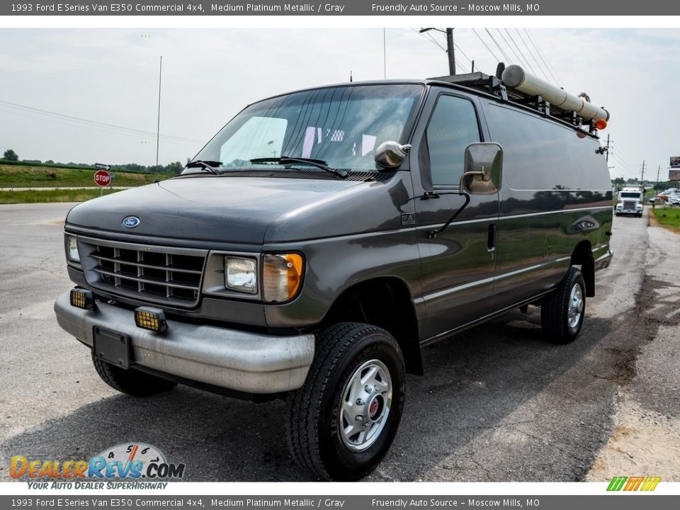 Medium Platinum Metallic 1993 Ford E Series Van E350 Commercial 4x4 Photo #8