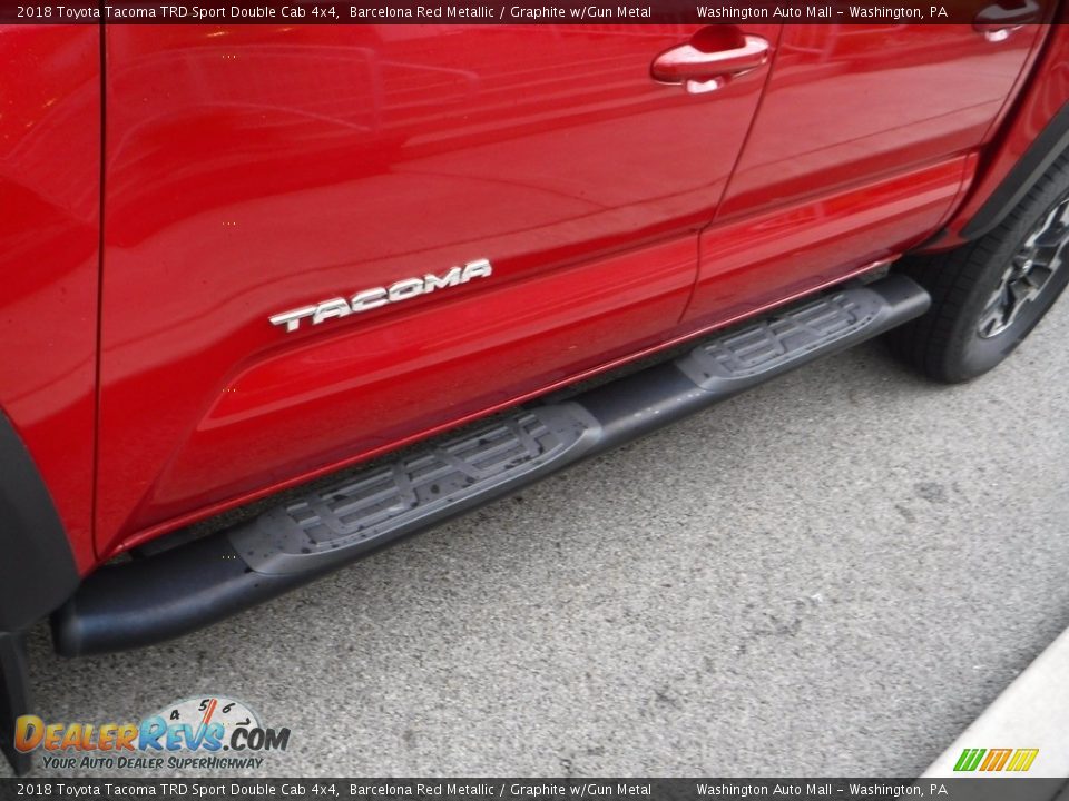 2018 Toyota Tacoma TRD Sport Double Cab 4x4 Barcelona Red Metallic / Graphite w/Gun Metal Photo #14