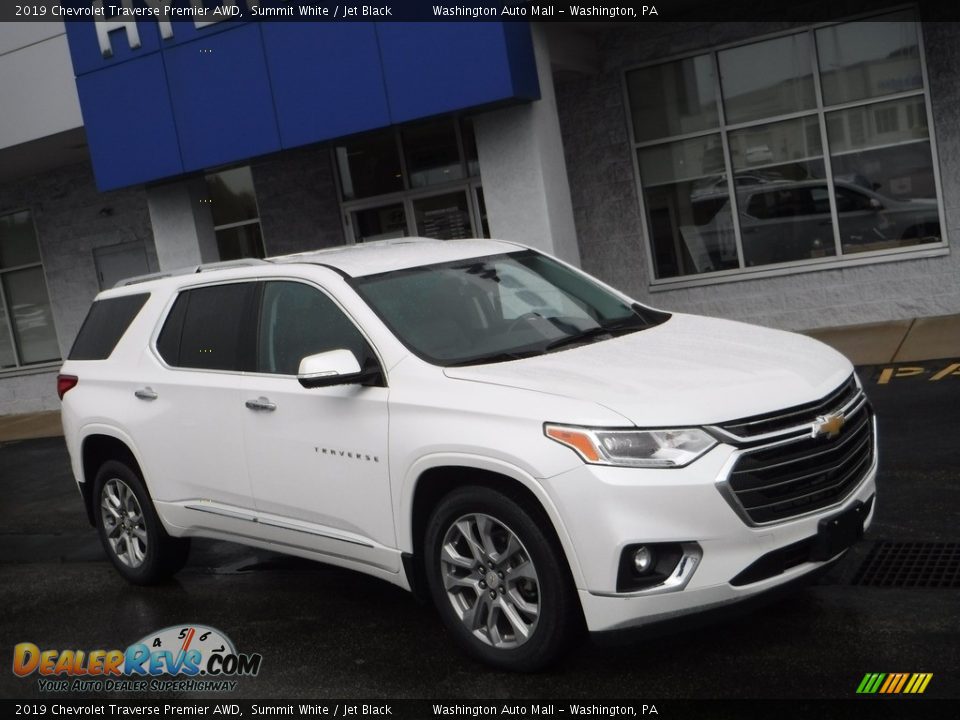 2019 Chevrolet Traverse Premier AWD Summit White / Jet Black Photo #1