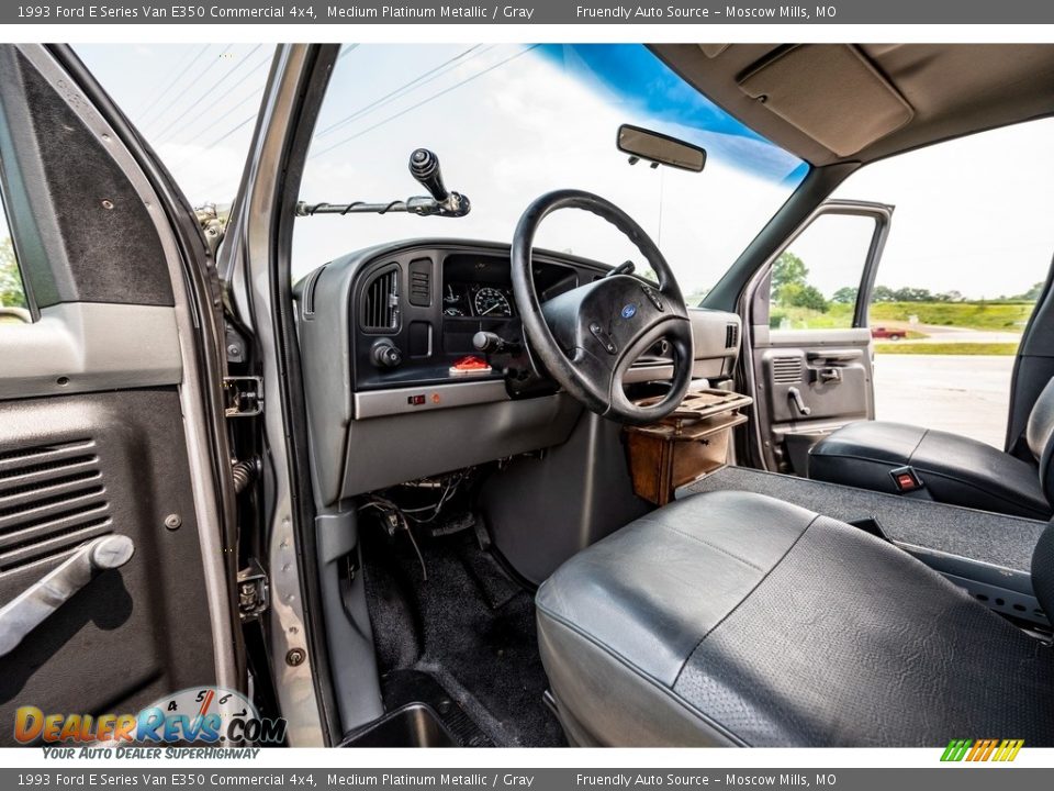 Gray Interior - 1993 Ford E Series Van E350 Commercial 4x4 Photo #19