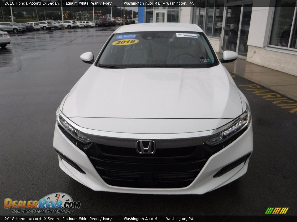 2018 Honda Accord LX Sedan Platinum White Pearl / Ivory Photo #4