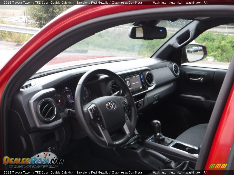 2018 Toyota Tacoma TRD Sport Double Cab 4x4 Barcelona Red Metallic / Graphite w/Gun Metal Photo #24