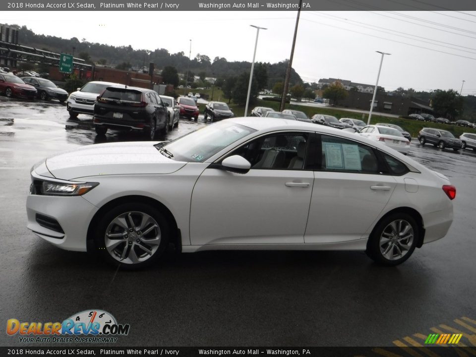 2018 Honda Accord LX Sedan Platinum White Pearl / Ivory Photo #6