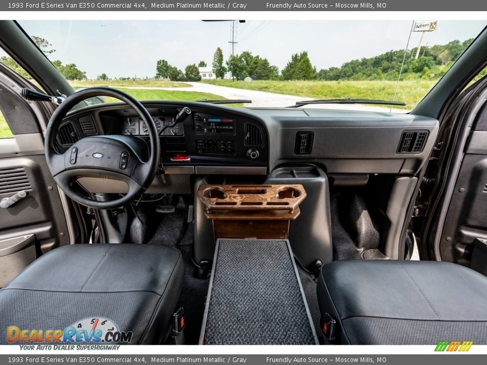 Gray Interior - 1993 Ford E Series Van E350 Commercial 4x4 Photo #31