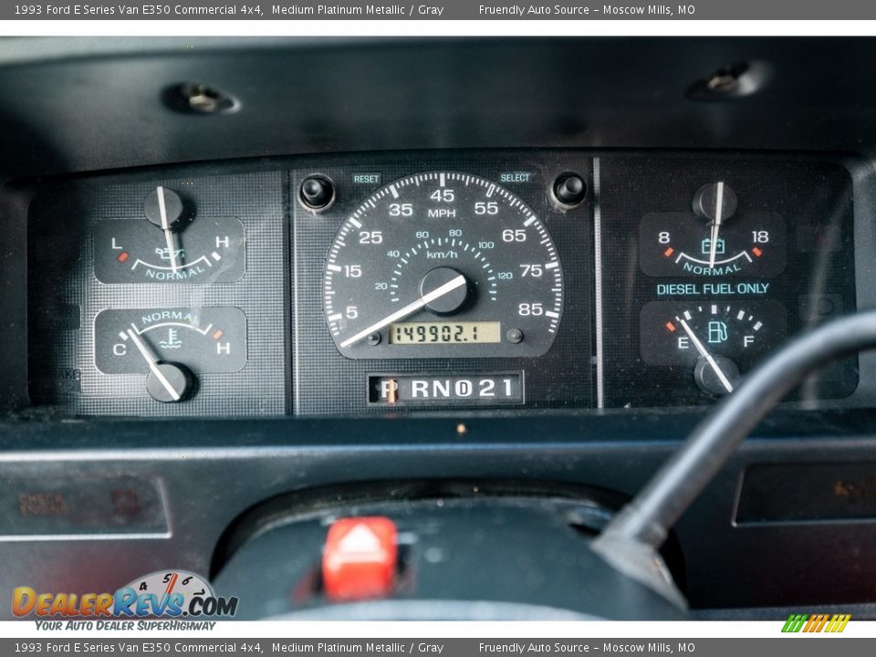 1993 Ford E Series Van E350 Commercial 4x4 Gauges Photo #36