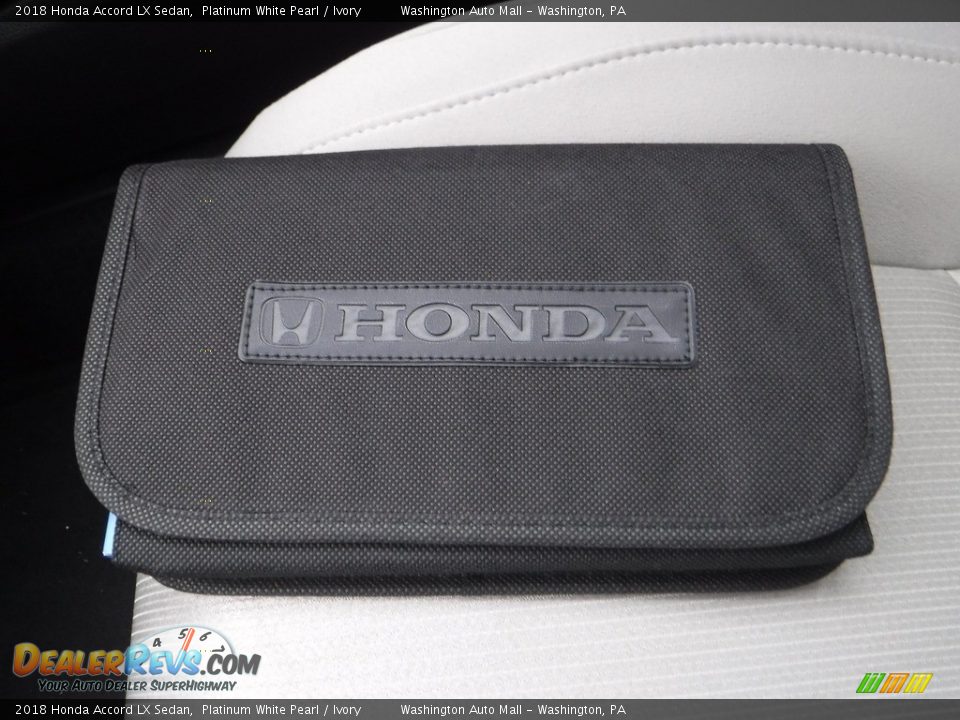 2018 Honda Accord LX Sedan Platinum White Pearl / Ivory Photo #22