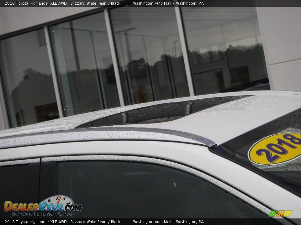 2018 Toyota Highlander XLE AWD Blizzard White Pearl / Black Photo #3