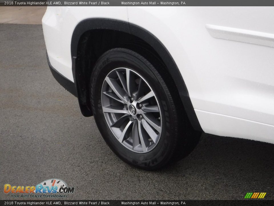 2018 Toyota Highlander XLE AWD Blizzard White Pearl / Black Photo #4