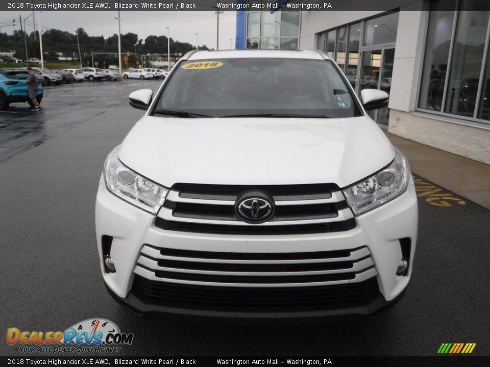 2018 Toyota Highlander XLE AWD Blizzard White Pearl / Black Photo #5