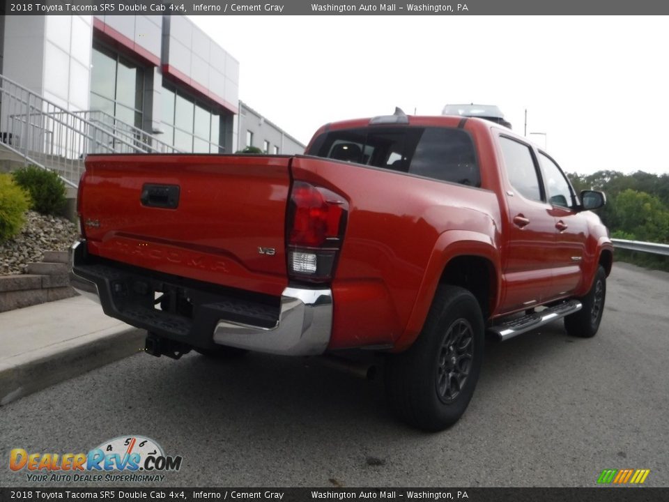 2018 Toyota Tacoma SR5 Double Cab 4x4 Inferno / Cement Gray Photo #16