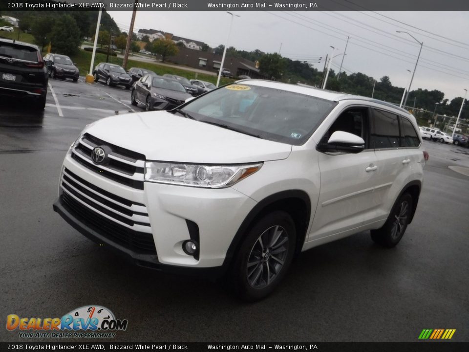 2018 Toyota Highlander XLE AWD Blizzard White Pearl / Black Photo #6