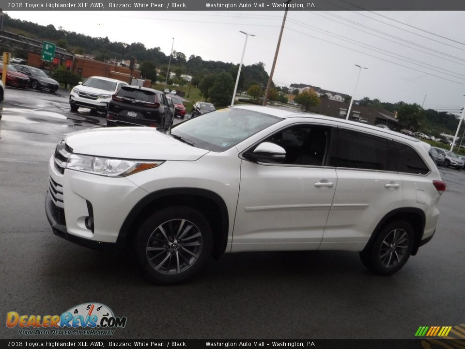2018 Toyota Highlander XLE AWD Blizzard White Pearl / Black Photo #7