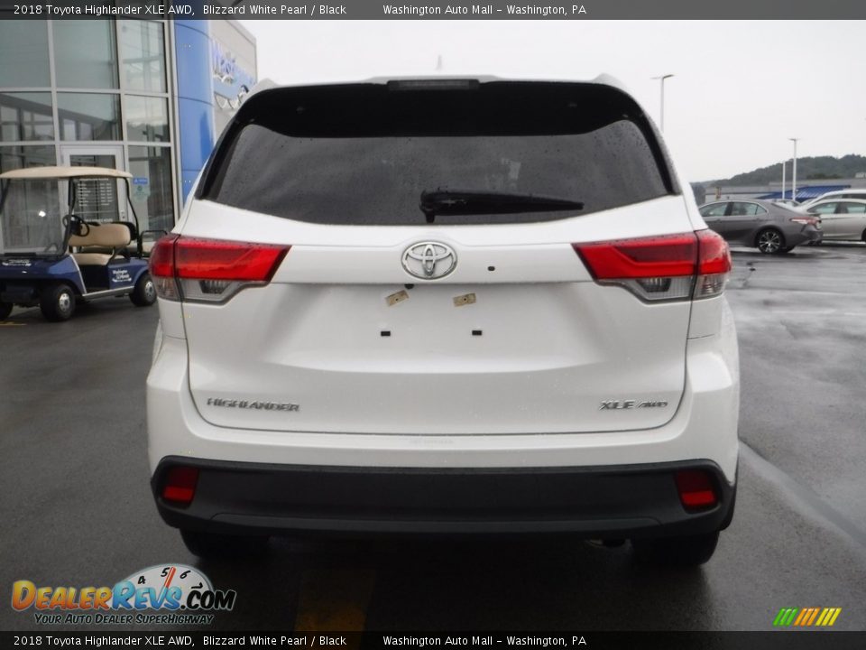 2018 Toyota Highlander XLE AWD Blizzard White Pearl / Black Photo #9