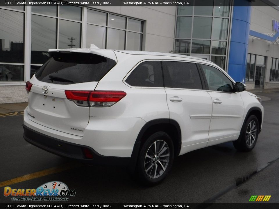 2018 Toyota Highlander XLE AWD Blizzard White Pearl / Black Photo #10