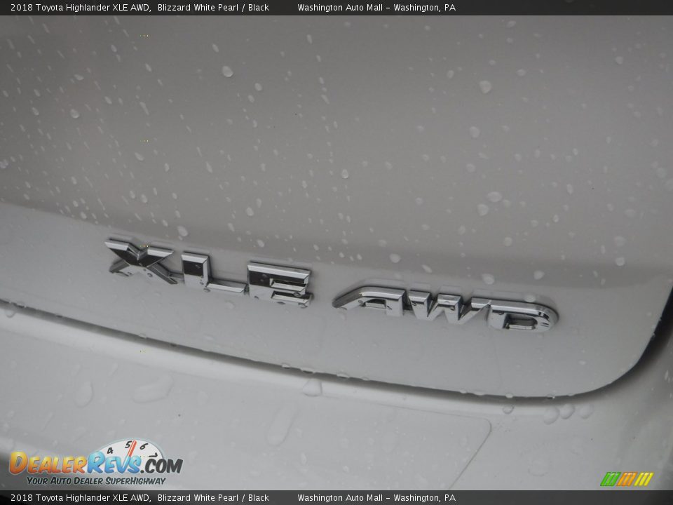 2018 Toyota Highlander XLE AWD Blizzard White Pearl / Black Photo #11