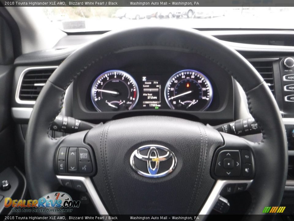 2018 Toyota Highlander XLE AWD Blizzard White Pearl / Black Photo #24