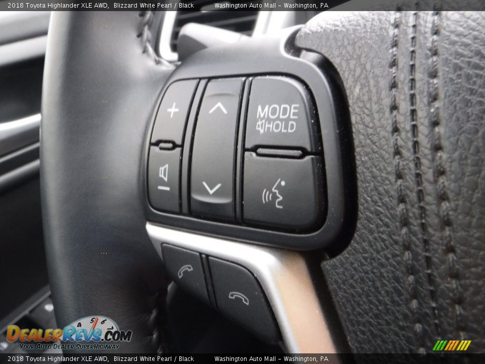 2018 Toyota Highlander XLE AWD Blizzard White Pearl / Black Photo #25