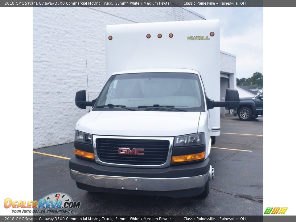 2018 GMC Savana Cutaway 3500 Commercial Moving Truck Summit White / Medium Pewter Photo #4