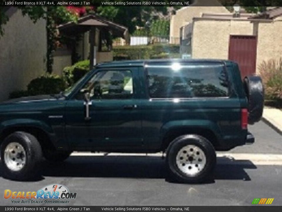 1990 Ford Bronco II XLT 4x4 Alpine Green / Tan Photo #1