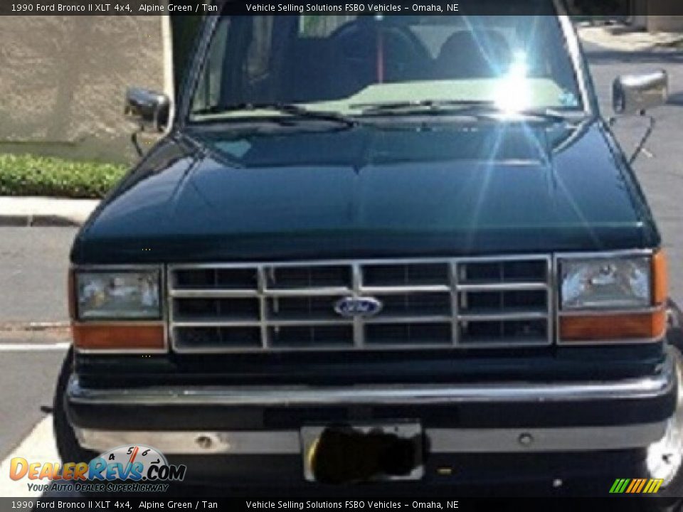 1990 Ford Bronco II XLT 4x4 Alpine Green / Tan Photo #2