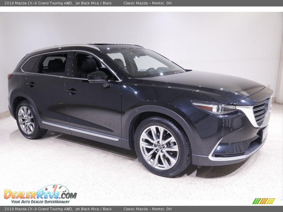 2019 Mazda CX-9 Grand Touring AWD Jet Black Mica / Black Photo #1