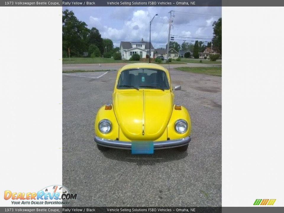 1973 Volkswagen Beetle Coupe Rally Yellow / Black Photo #2