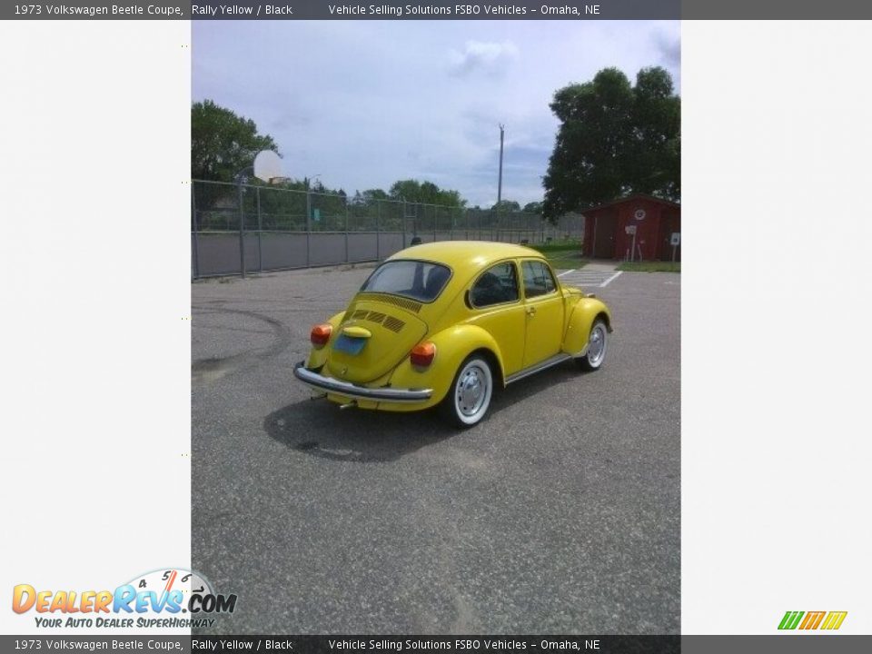 1973 Volkswagen Beetle Coupe Rally Yellow / Black Photo #6