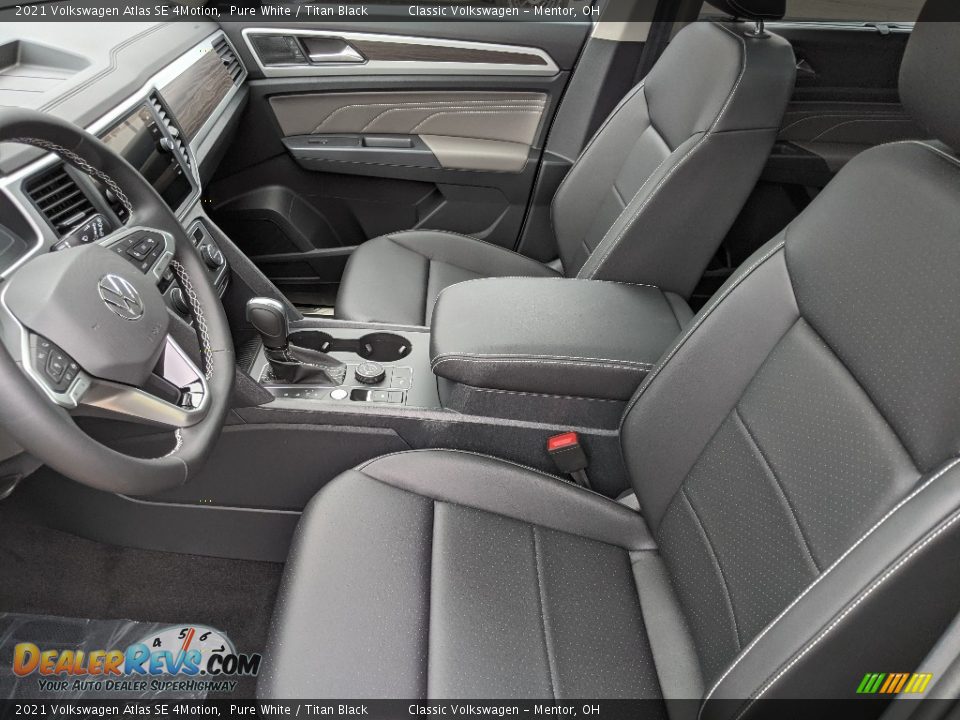 2021 Volkswagen Atlas SE 4Motion Pure White / Titan Black Photo #4