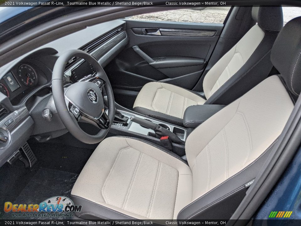 Shetland Beige/Black Interior - 2021 Volkswagen Passat R-Line Photo #4