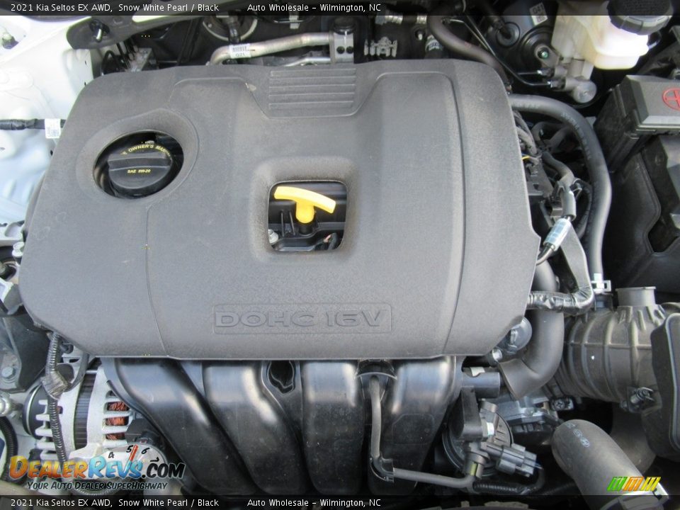 2021 Kia Seltos EX AWD Snow White Pearl / Black Photo #6