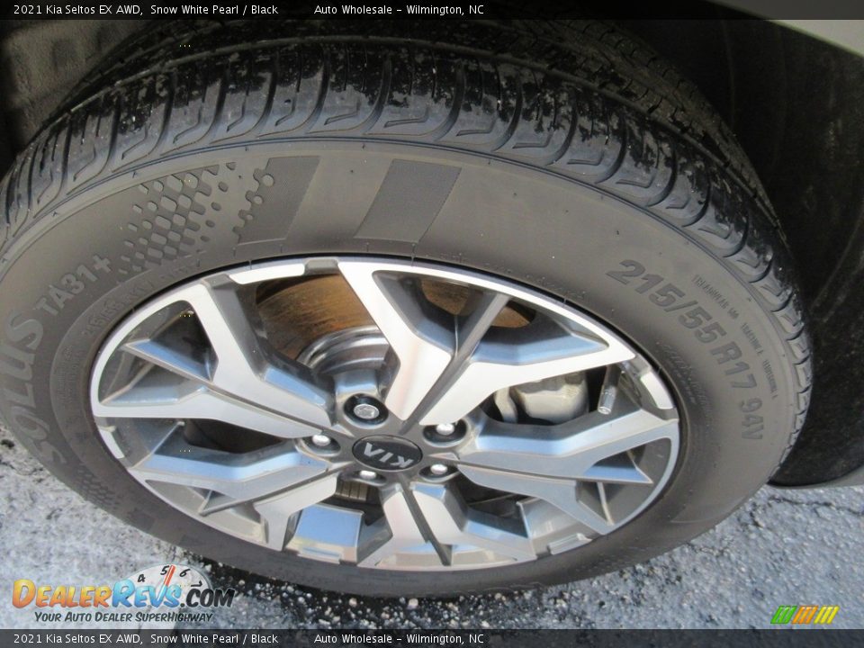 2021 Kia Seltos EX AWD Snow White Pearl / Black Photo #7