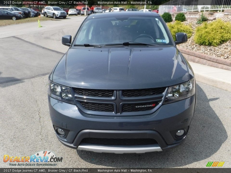 2017 Dodge Journey GT AWD Bruiser Grey / GT Black/Red Photo #13