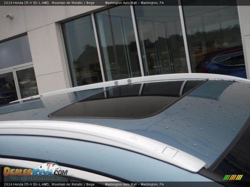 2014 Honda CR-V EX-L AWD Mountain Air Metallic / Beige Photo #3
