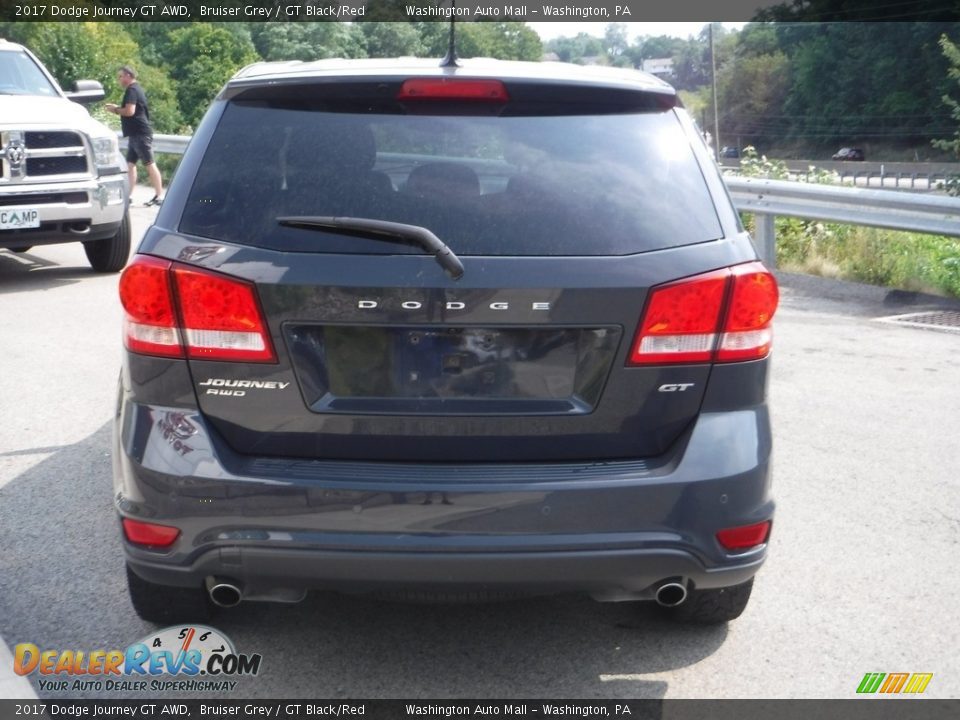 2017 Dodge Journey GT AWD Bruiser Grey / GT Black/Red Photo #16