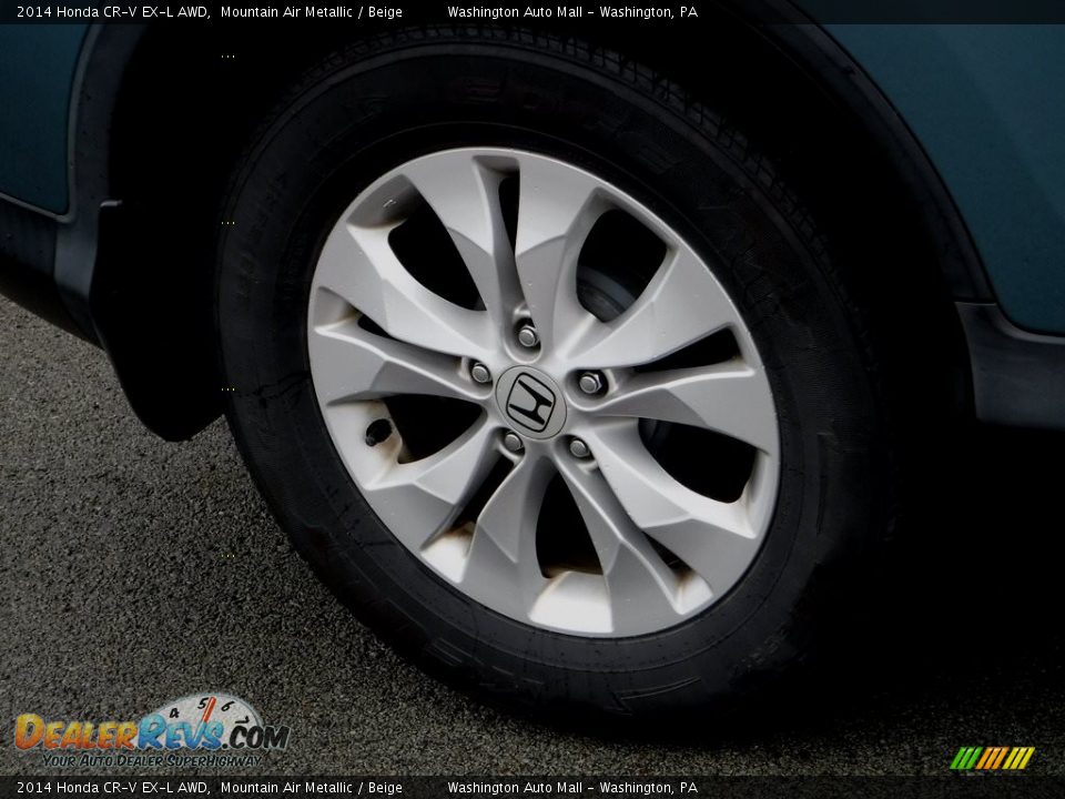 2014 Honda CR-V EX-L AWD Mountain Air Metallic / Beige Photo #4
