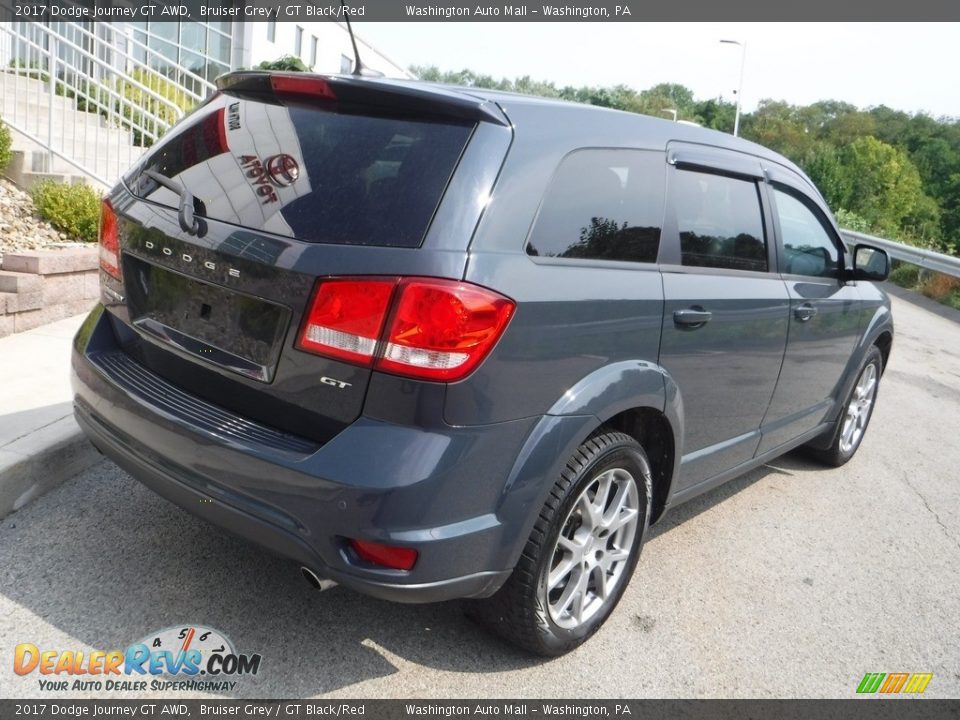 2017 Dodge Journey GT AWD Bruiser Grey / GT Black/Red Photo #18