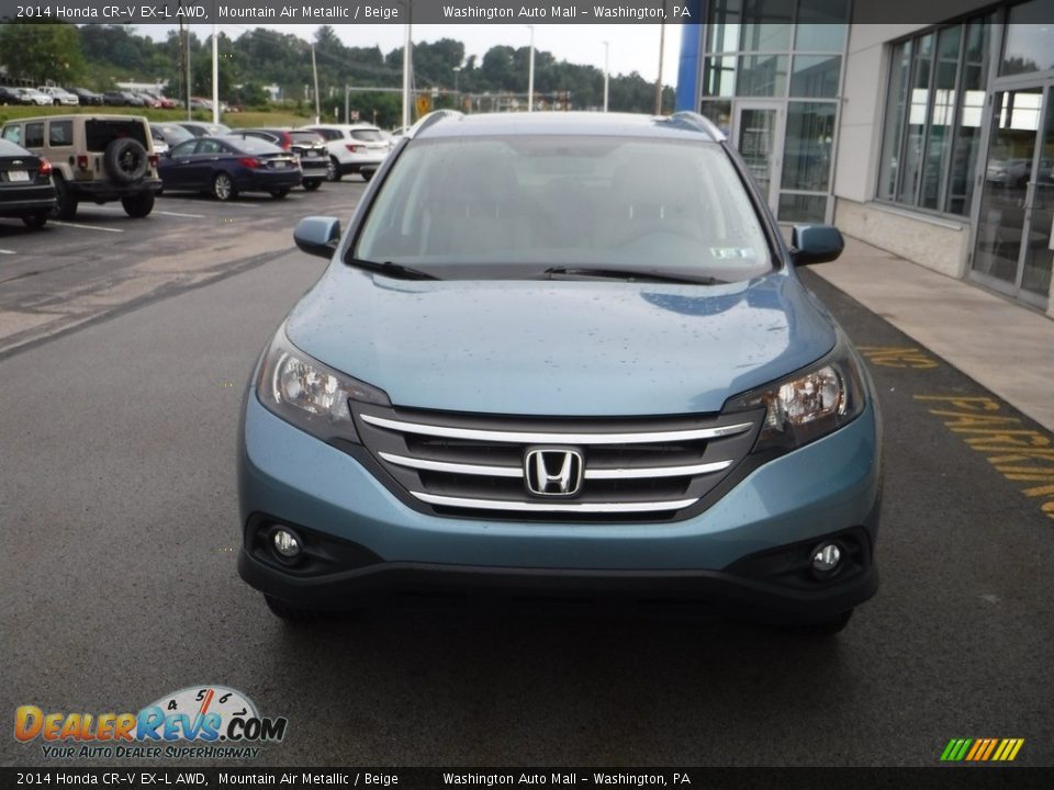 2014 Honda CR-V EX-L AWD Mountain Air Metallic / Beige Photo #5