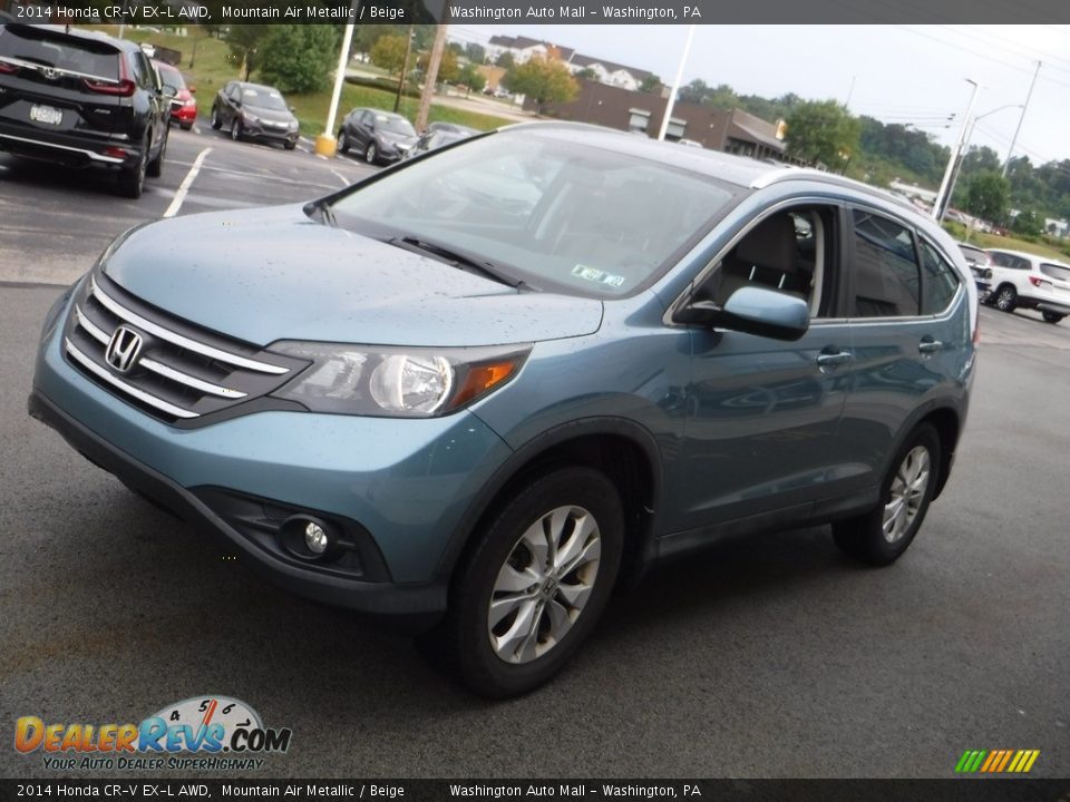 2014 Honda CR-V EX-L AWD Mountain Air Metallic / Beige Photo #6