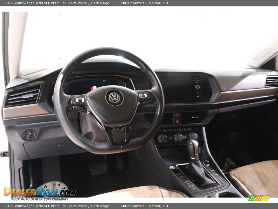 2019 Volkswagen Jetta SEL Premium Pure White / Dark Beige Photo #6