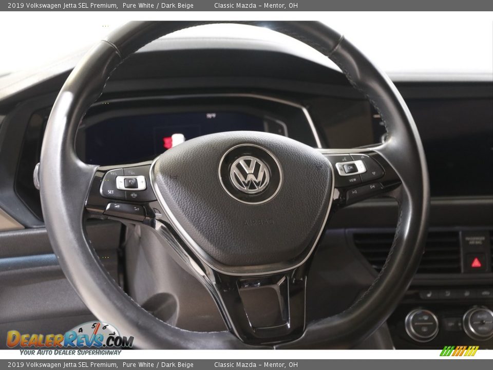 2019 Volkswagen Jetta SEL Premium Pure White / Dark Beige Photo #7