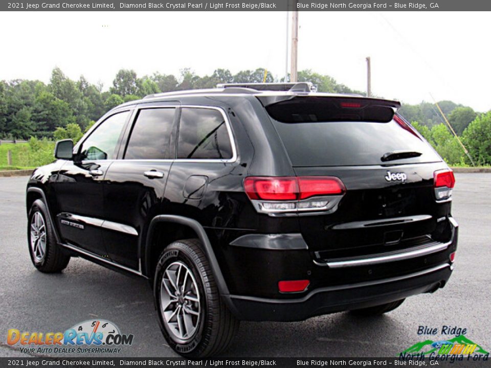 2021 Jeep Grand Cherokee Limited Diamond Black Crystal Pearl / Light Frost Beige/Black Photo #3